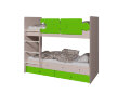 Кровать двухъярусная Тетрис, дуб млечный 