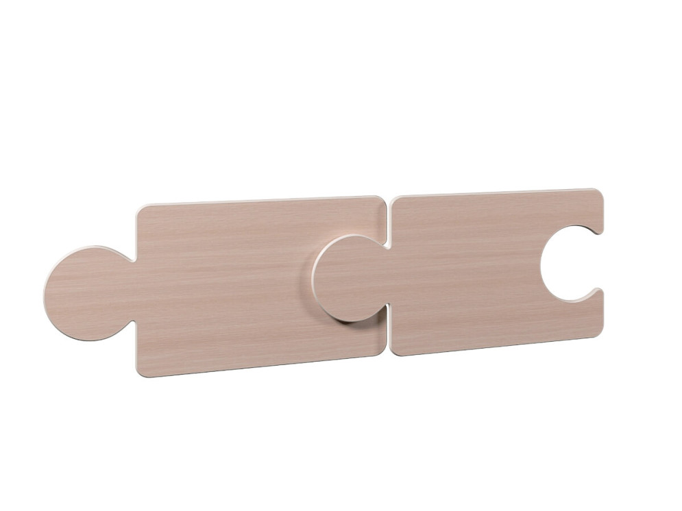 Кровать двухъярусная Тетрис, дуб млечный 