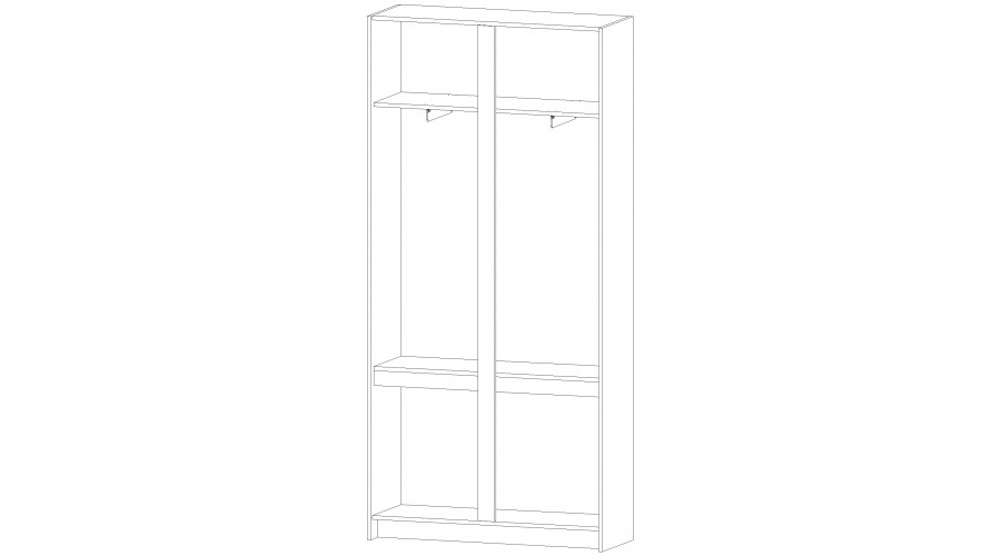 Шкаф ШК-02 Бостон, дуб Вотан 