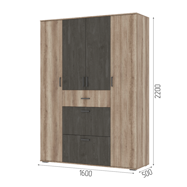 Шкаф 4-х дверный Нельсон ШК-03 