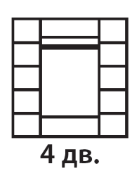 Шкаф 4 двери ПРШ2/4 Paradise 