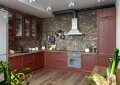 Кухня Беверли 2 (цвет - альберо россо) 