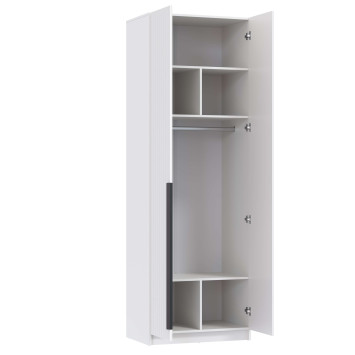 Шкаф 2-х створчатый 67.14 Брандо, МДФ белый