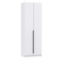 Шкаф 2-х створчатый 67.14 Брандо, МДФ белый 