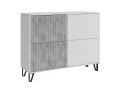 Комод Ливерпуль, белый/бетон светлый 