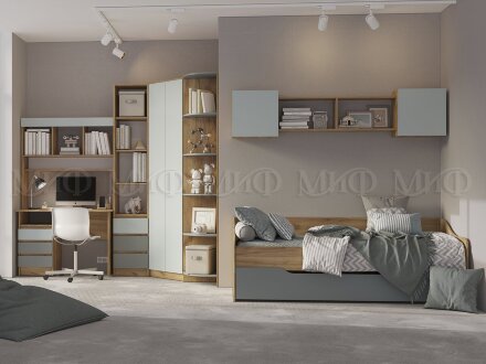 Модульная детская Челси Color, мята 