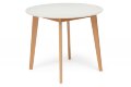 Стол обеденный BOSCO (Боско), белый/бук натуральный 10468
