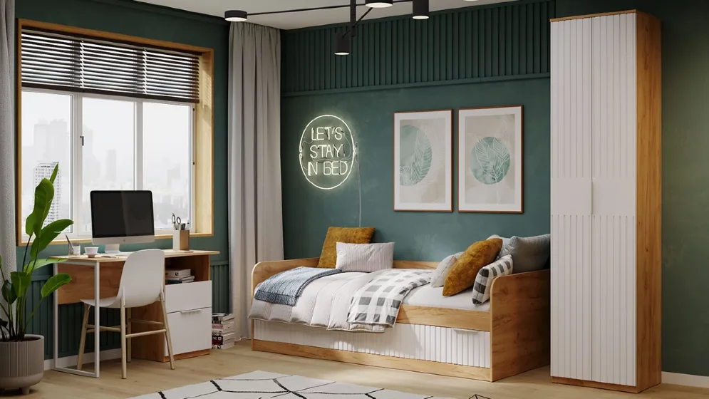 Полка настенная 1100 Хилтон, Дуб Крафт  