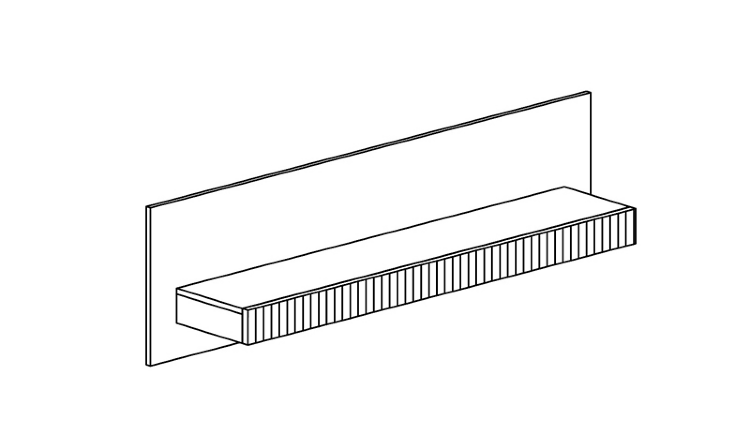 Полка навесная Скарлетт 