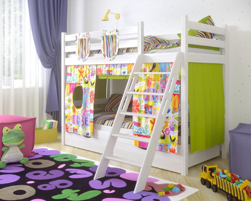 Двухъярусная кровать Сонечка с ящиками 