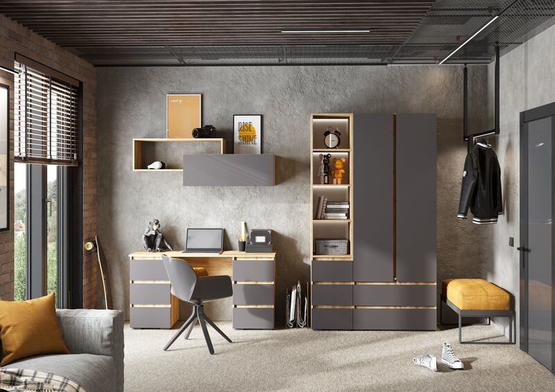 Стол письменный Хелен, Графит 