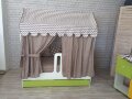 Детская кровать-домик двухъярусная выкатная 