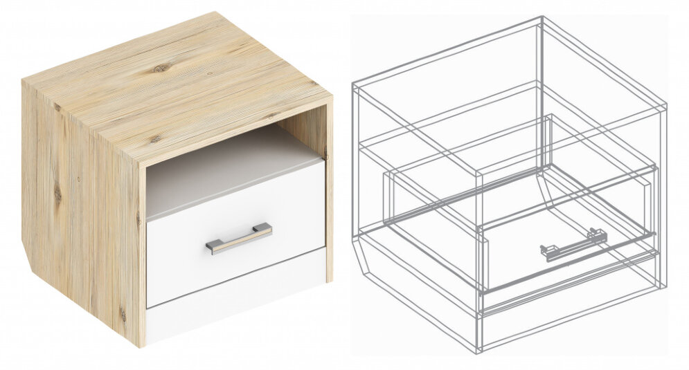 Тумба прикроватная Милана 