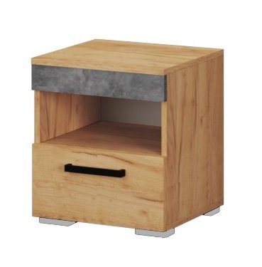 Тумба прикроватная Адель, ателье светлый 