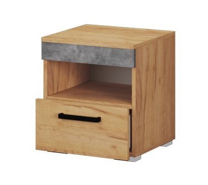 Тумба прикроватная Адель, ателье светлый 