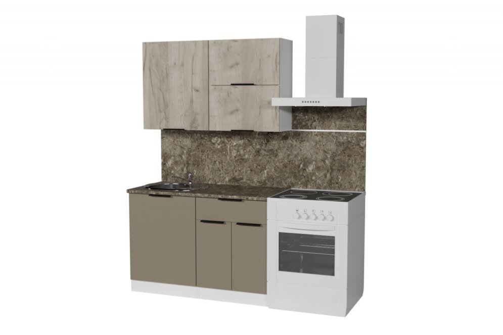 Кухонный гарнитур Альба лайт, 120 см 