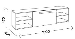 Тумба под ТВ 1800 Виллитус М5