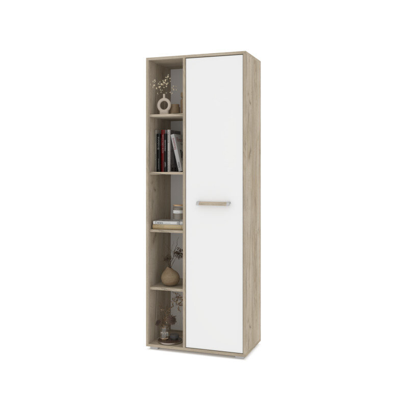 Пенал 648 Флорида, Белый, Серый дуб 