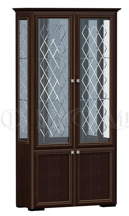 Витрина двустворчатая Парма, Венге 