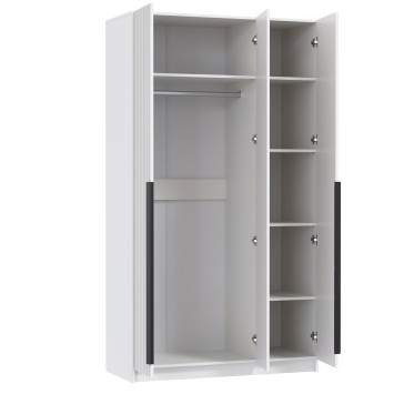 Шкаф 3-х створчатый 67.15 Брандо, МДФ белый 