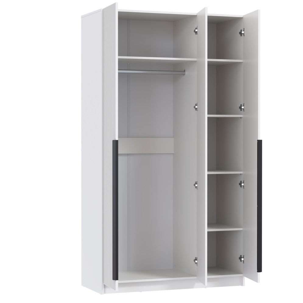 Шкаф 3-х створчатый 67.15 Брандо, МДФ белый (h 215 см)  