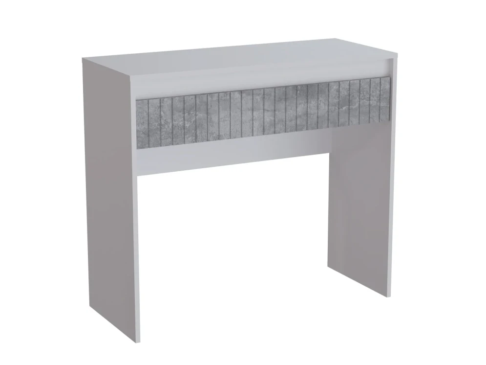 Стол туалетный Ливерпуль, белый/бетон светлый 