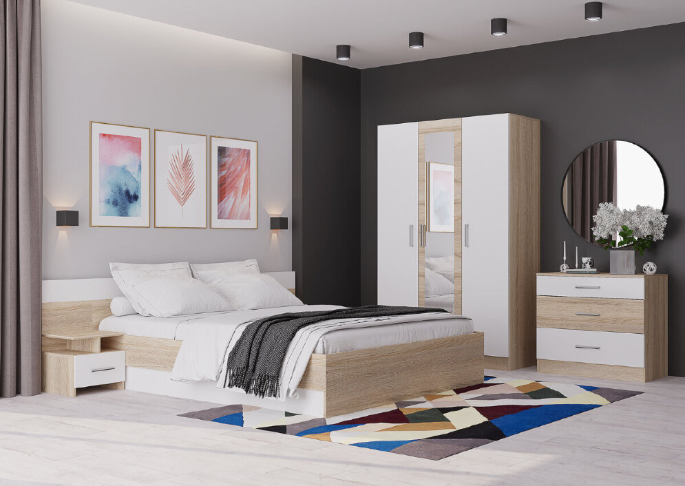 Спальня Леси с 3х-створчатым шкафом 