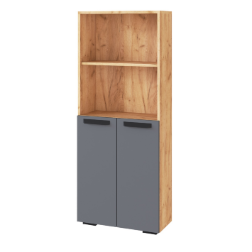 Стеллаж Квартет-13, Дуб крафт золотой/Графит