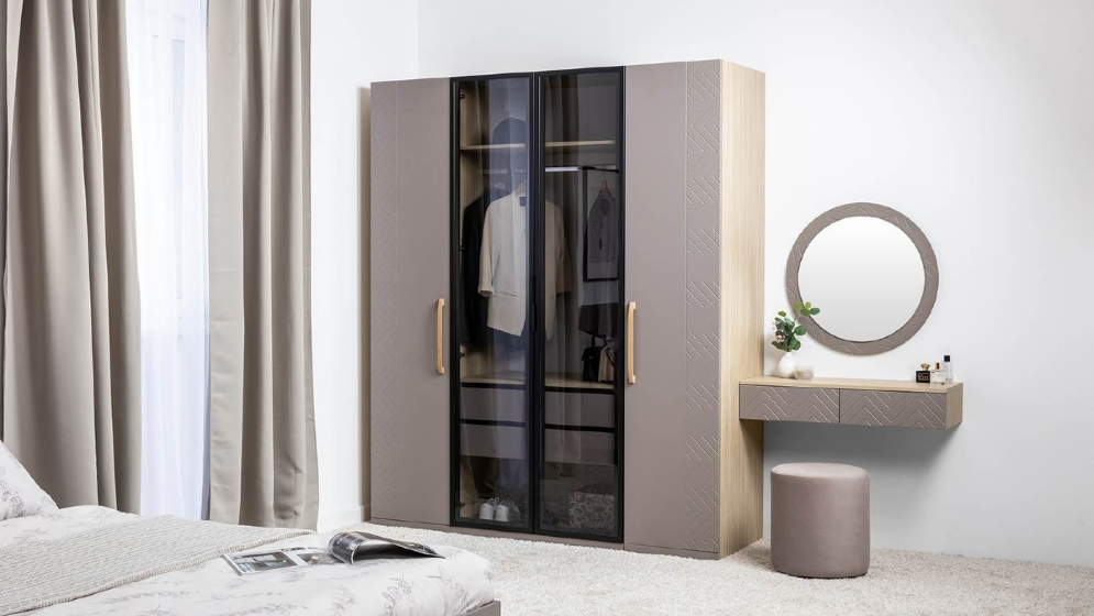 Шкаф-витрина для одежды двухстворчатый Амьен 