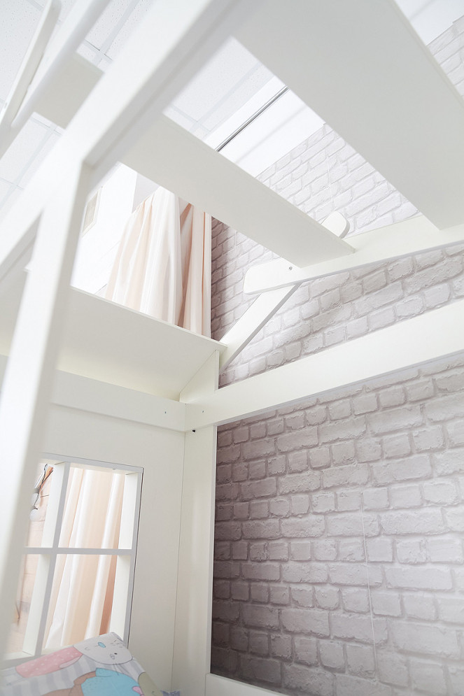 Кровать Теремок белый 