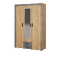 Шкаф 3х-створчатый Адель, ателье светлый 