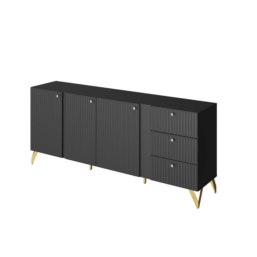 Комод RENO (Рено) КД-1, Чёрный 