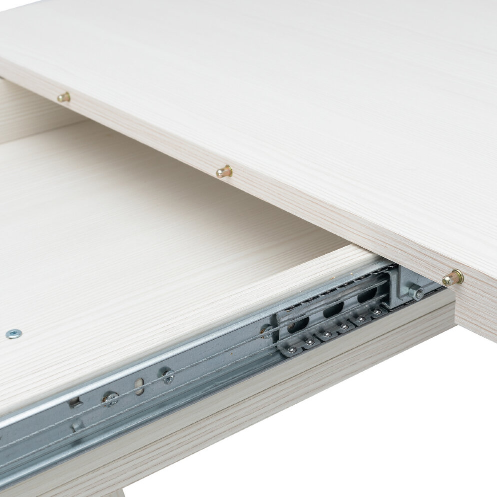 Стол раздвижной Луссо, Бодега белый/серый 