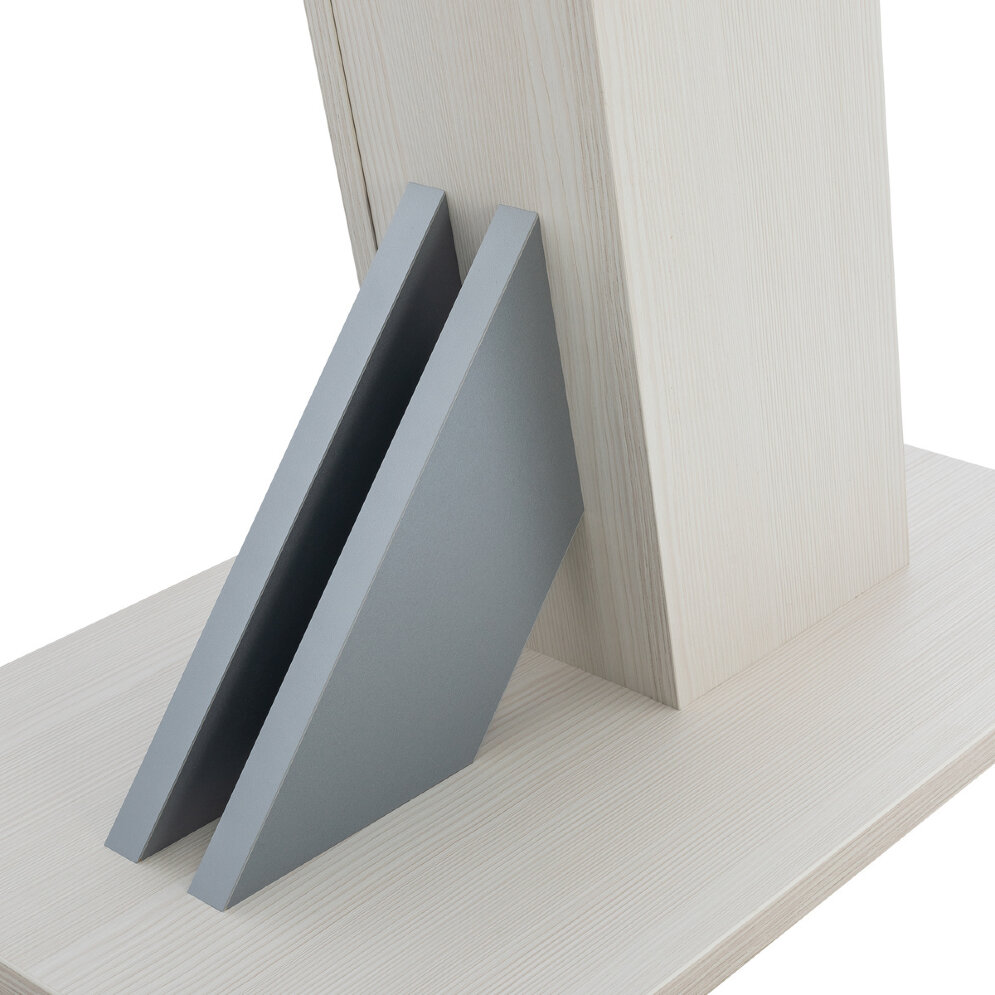 Стол раздвижной Луссо, Бодега белый/серый 