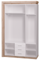 Шкаф для одежды с ящиками 3-х дверный Люмен №15  