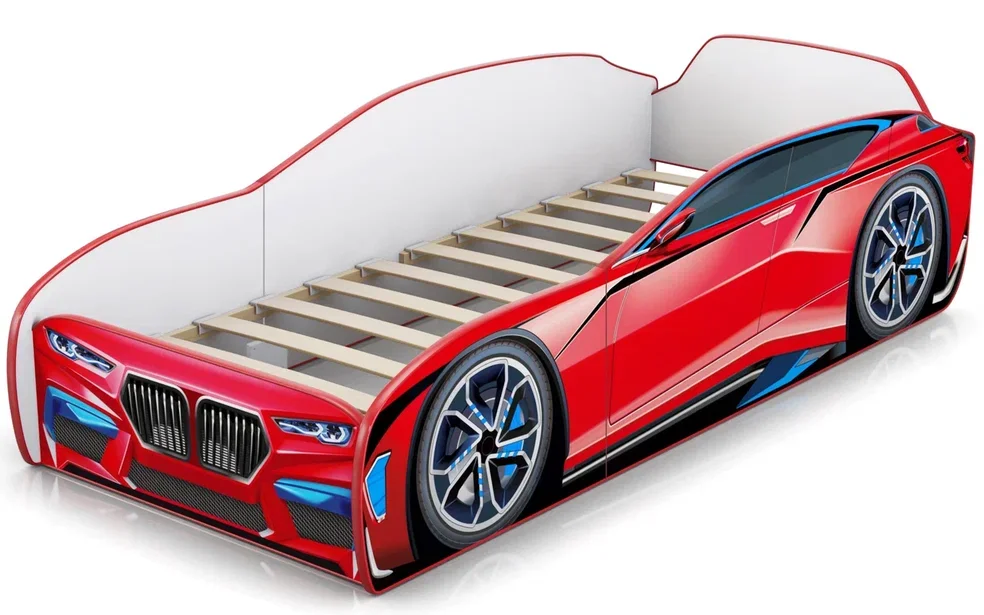 Кровать-машина Little Kiddy, красный 