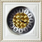 Шкаф с часами Да Винчи, Белый 