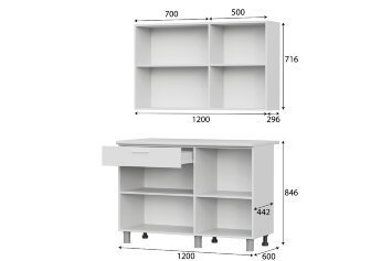 Кухонный гарнитур КГ-4 (2 шт) (2,4 м)