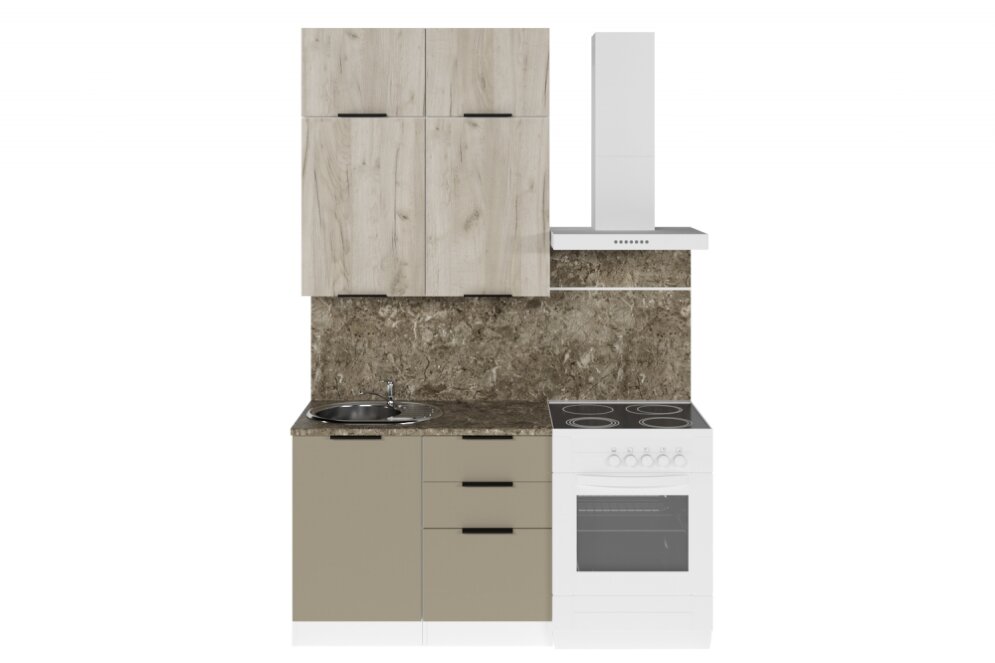 Кухонный гарнитур Альба мини, 100 см 