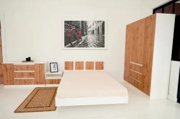 Модульная спальня Парус, белый/вотан 2