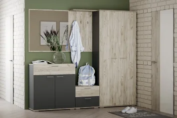 Тумба Санти НМ 013.77, крафт серый