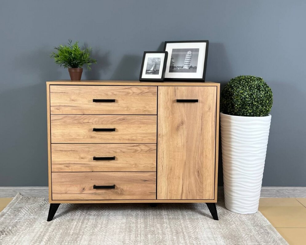 Комод-тумба Svetlana Loft, дуб золотой 