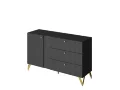 Комод RENO (Рено) КД-3, Чёрный 