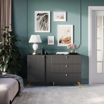 Комод RENO (Рено) КД-3, Чёрный