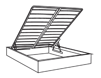 Кровать 2-х спальная (1,4 м) с подъемным механизмом Венеция 