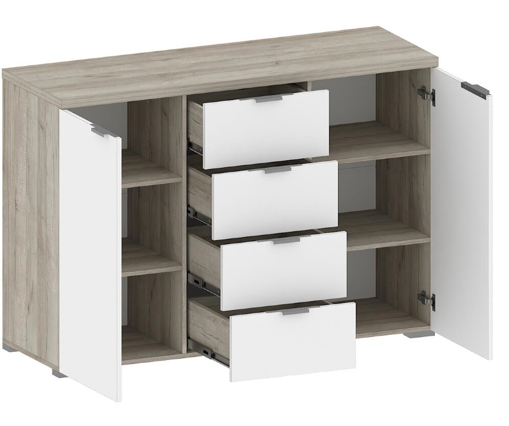 Комод 4 ящика и 2 двери КМ-3004 Анима    