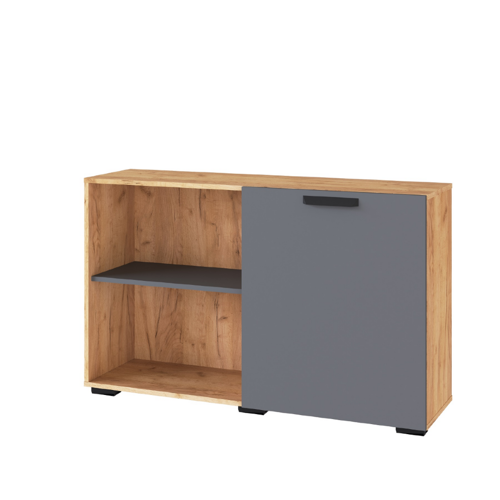 Тумба Квартет-13, Дуб крафт золотой/Графит 