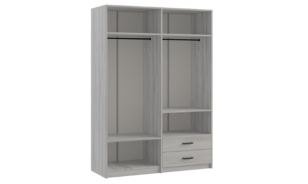 Шкаф четырехдверный Svetlana Loft, сосна белая 