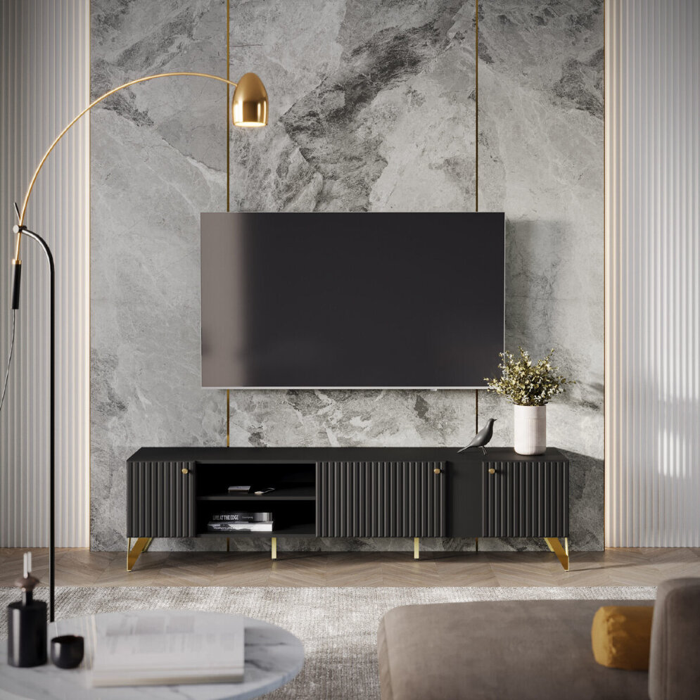 Тумба ТВ RENO (Рено), Чёрный 