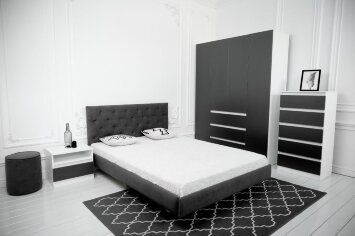 Модульная спальня Парус, белый/Графит 2